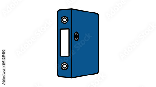 Blue Binder Office Supply Storage.