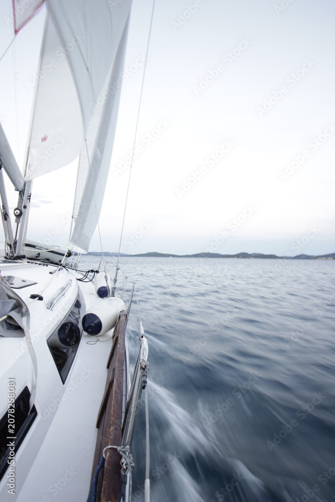 Fototapeta premium sailing boat on the sea