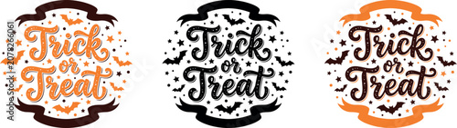 Halloween trick or treat sign graphics