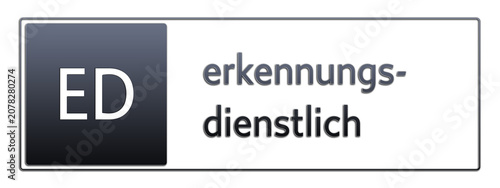 Konstfotografi ED - erkennungsdienstlich - Abkürzung aus deutschem Recht, Verwaltung