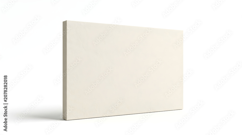 Fototapeta premium Perspective view of blank business card mockup isolated on white background, professional stationery template for corporate identity design, clean paper.
