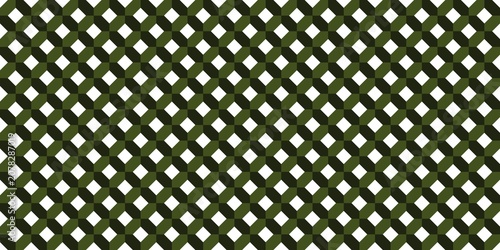 Cuadro en lienzo Deep olive green diamond grid pattern background