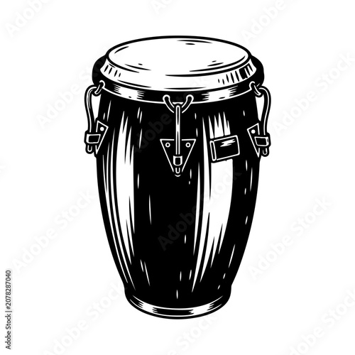 Fotografía Illustration of a Conga Drum.
