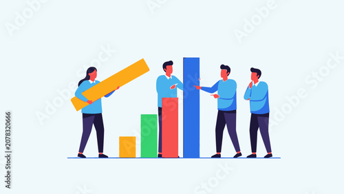 Teamwork and collaboration concept with people working together
