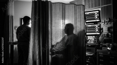 Solitude And Vigilance Inside A Hospital Room