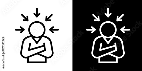 Фотография Peer Pressure  Icon Set White Line Style Collection