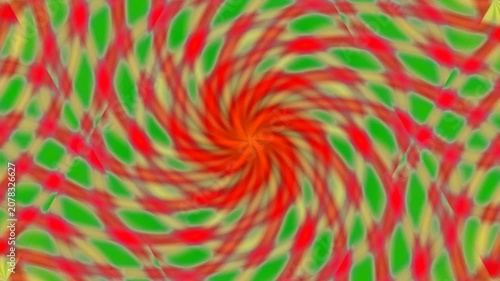Hypnotic Rotating Spiral Patterns with Shifting Color Palettes.