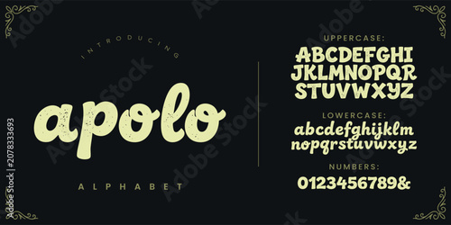 Canvastavla Apolo casual textured script font for friendly and organic branding