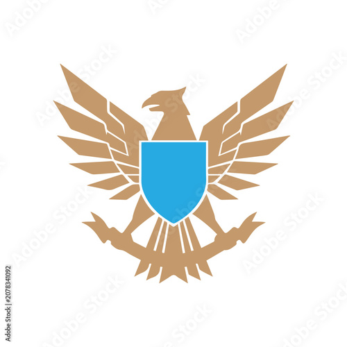 Gold Eagle Shield Emblem