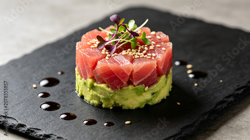  Meat dish with avocado