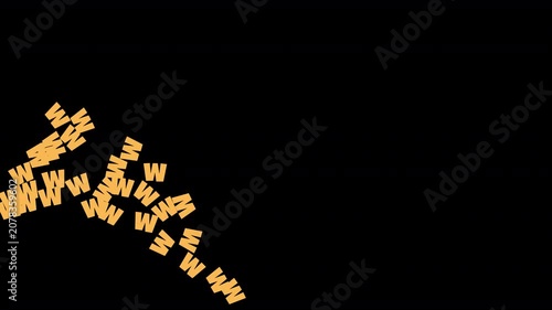 Laughing Text Spraying on Transparent Background, Seamless Loop