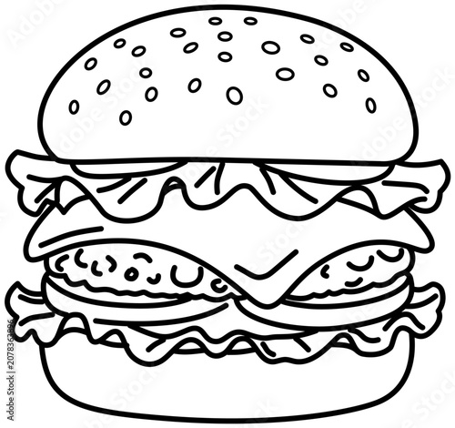 hamburger vector illustration