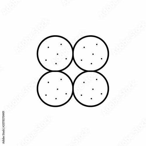 Tetrad Bacteria Arrangement Educational Biology Illustration Isolated on White Background