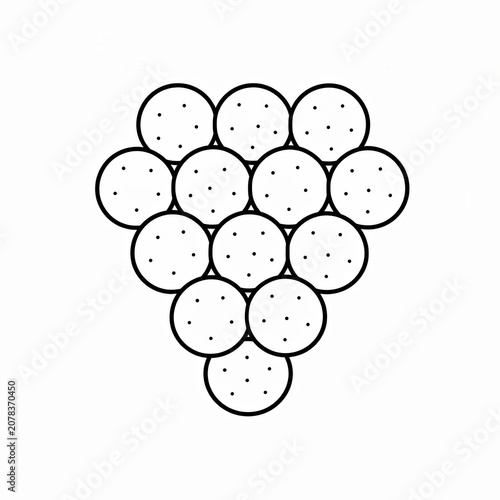 Staphylococcus Bacteria Morphology Educational Biology Illustration Isolated on White Background