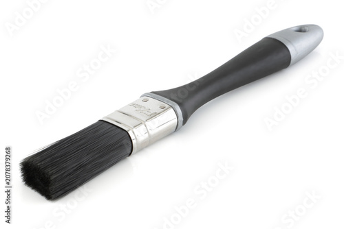 One inch 25 mm paint brush on white