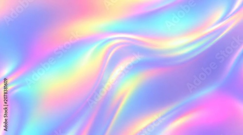 Holographic foil background with rainbow colors