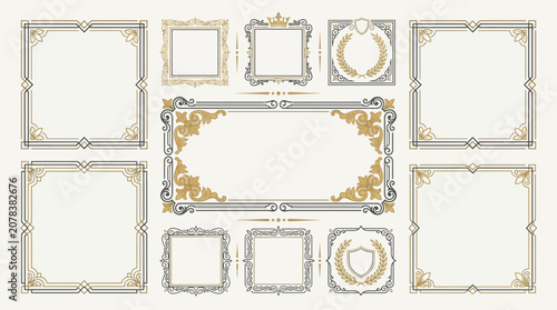 Elegant Decorative Frames & Borders | Ornate Vintage Design Elements