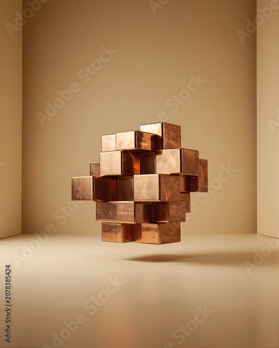 Copper Sheen Luxury Background,