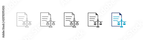 Quadro em tela regulatory standard icon set consisting of multiple styles vector illustration