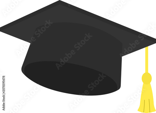 Black graduation cap
