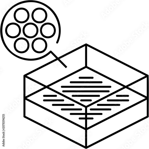 Bild auf Leinwand Gradient Density Icon