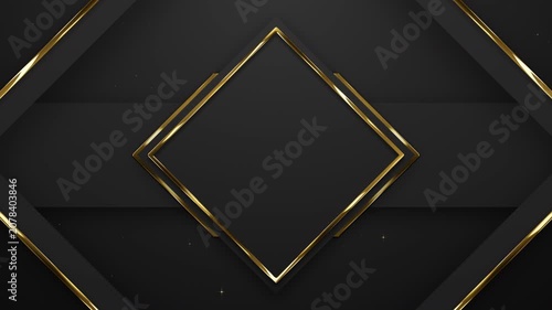 Premium Symmetrical Gold Diamond Presentation Particles Awards Trailer Titles Cinematic Openers Intro Luxury Background Loop