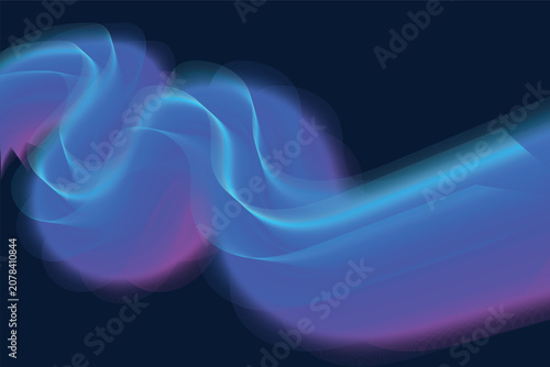 Abstract Dynamic Neon Wave Background with Flowing Light Lines and Dark Aesthetic