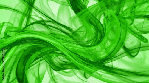 Abstract Green Swirling Smoke Patterns Flowing Across A Soft Gradient Background For Modern Artistic Digital Designs