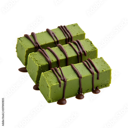 Matcha Green Tea Fudge Sweet Dessert