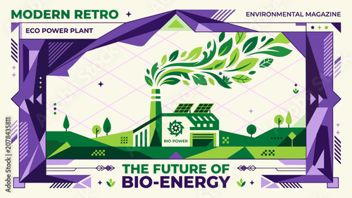 Photos Modern bioenergy concept with green technology and clean energy systems for sustainability innovation and renewable power campaigns