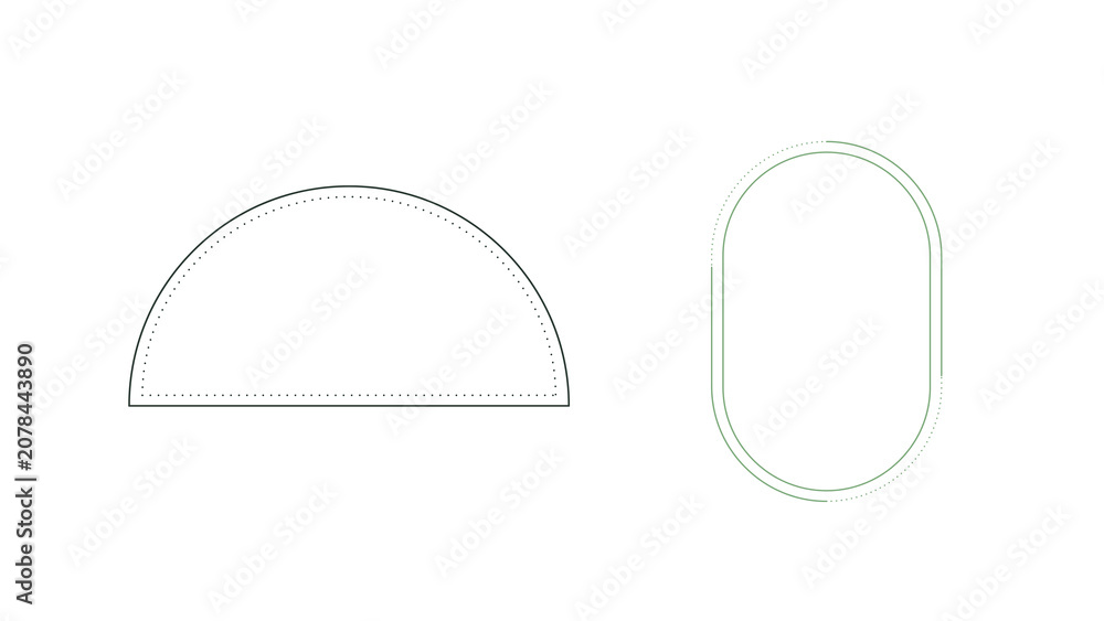 Obraz premium Minimal monoline geometric frames isolated on transparent background. Modern outline PNG design elements for logos, branding, social media, invitations, web and print layouts.