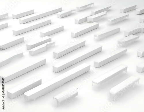 Diagonal lines or boxes pattern geometry background wallpaper banner, flat lay top view from above concept.
