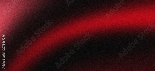 Принти на полотні Abstract digital background featuring a vibrant glowing red light curve on a dar
