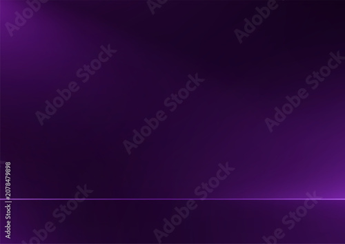 Empty dark purple studio room background Space for selling products, backdrop, wallpaper, background, text. Empty Room Studio with table. Vector illustration.