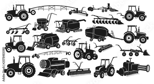 Schilderij op canvas Agricultural tractors