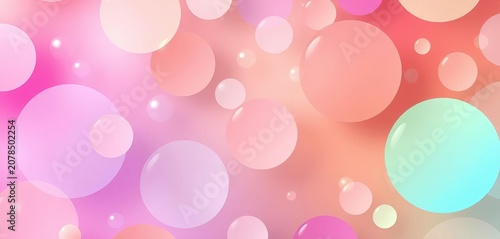 Abstract pastel bubble background with soft, overlapping circles, modern, background
