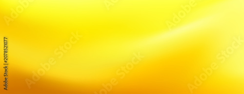 Bright Golden Yellow Abstract Smooth Liquid Banner Background