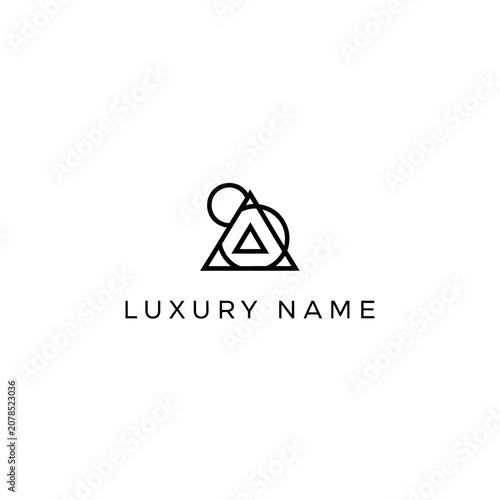 Luxury brand logo design element.