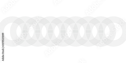 Fotografija Abstract white glowing geometric lines on gray background