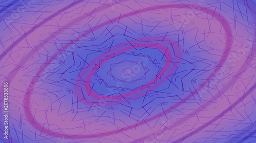 Abstract Visual Pattern Swirling and Expanding in Soft Purple Blue Hues