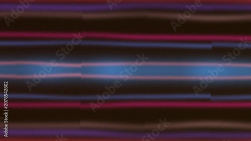 Abstract Neon Stripes in Night Setting Moving Across the Frame