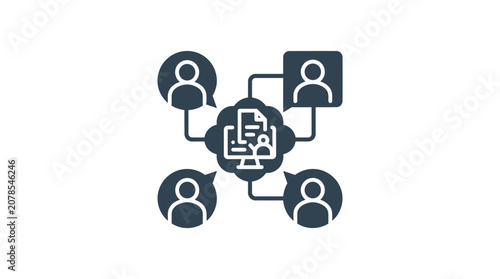 Network Connection People Teamwork Concept.