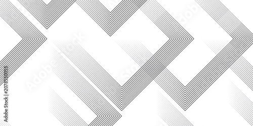 Slika na platnu Abstract slash square thin diagonal fabric parallel stripe white transparent line background