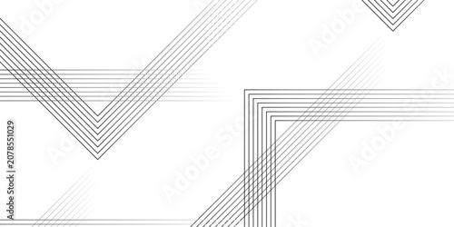 Slika na platnu Abstract slash square thin diagonal fabric parallel stripe white transparent line background