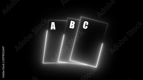 Neon mobile phone icon animation. Smartphone with upload icon. Neon outline of a smartphone within neon lights mobile device 4k video animation