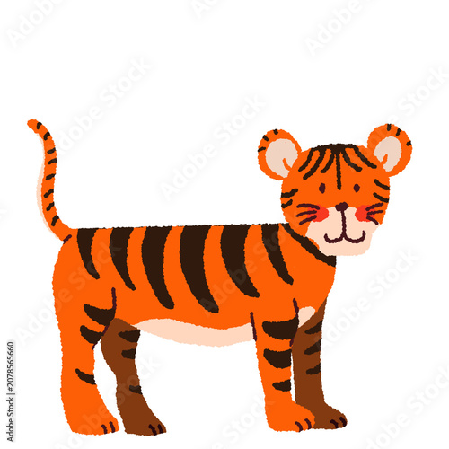 Canvas Print Tiger Animal Illustration
