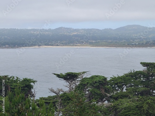 The Pacific ocean coastline at Carmel, California