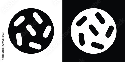 Cuadro en lienzo Probiotics bacteria icon