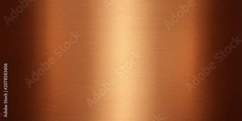 Foto A gleaming brushed copper texture with vertical lines creating a warm, metallic background