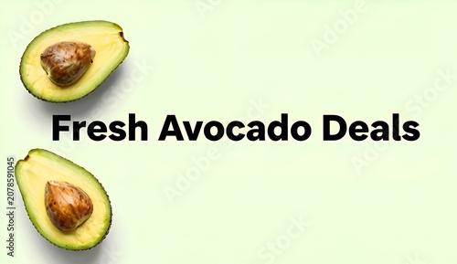 High angle shot of whole and sliced organic fruit for special market discount promotion